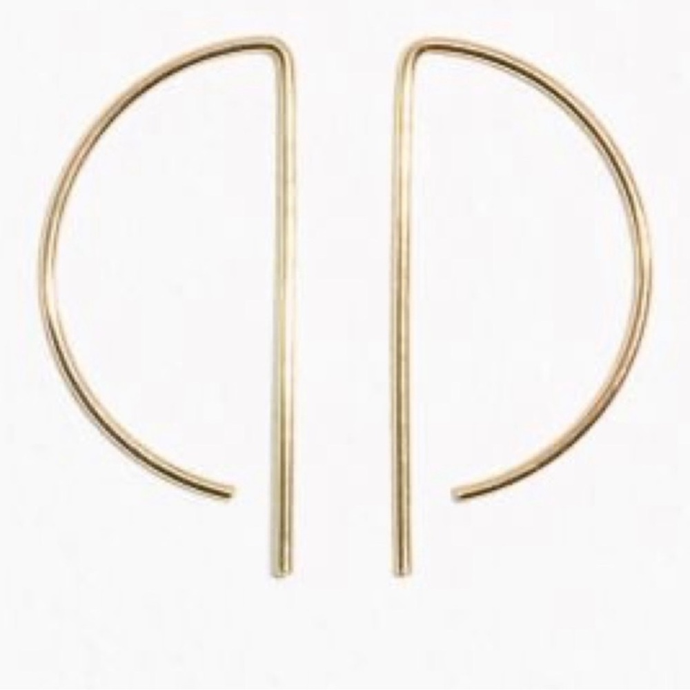 & Other Stories Geometric Hoop Earrings in gold